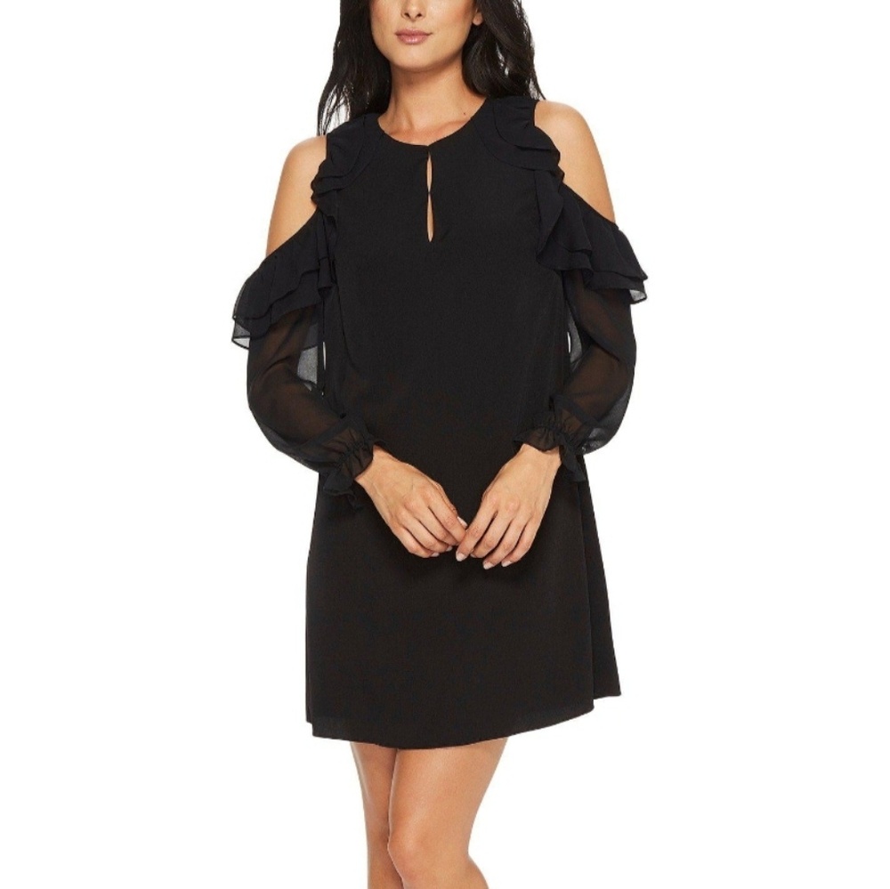 Cece Cynthia Steffe Black Isabelle Cold Shoulder